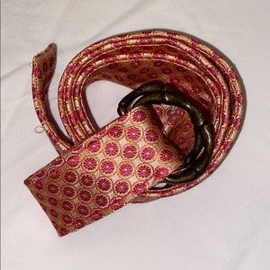 J. Crew D- Ring Belt 100% Silk